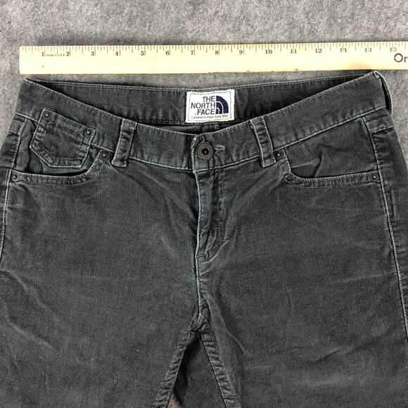 The North Face Corduroy Jeans Womens 6 Gray Bootcut Low Rise Stretch Cotton - Picture 10 of 14